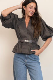 Est'Seven |  Jacket with puffed sleeves Elanora | brown | Picture 6