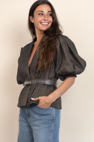 Est'Seven |  Jacket with puffed sleeves Elanora | brown | Picture 7