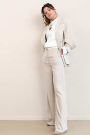 Est'Seven |  Trousers Ferreira | beige | Picture 4