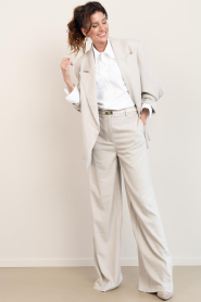 Est'Seven |  Trousers Ferreira | beige | Picture 2