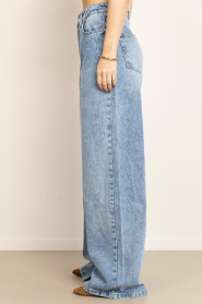 Est'Seven |  Non stretch wide leg jeans Evi | blue | Picture 8