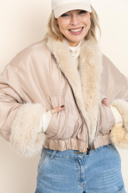 Est'Seven |  Revisable  bomber jacket Kingsky| natural | Picture 4