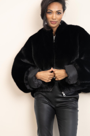 Est'Seven |  Rev. bomber jacket Kingsky | black | Picture 5