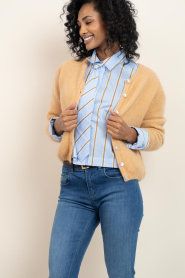 American Vintage |  Soft alpaca cardigan Vitow | camel | Picture 5