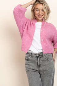 American Vintage |  Knitted cardigan East | pink | Picture 2