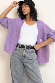 American Vintage |  Cardigan with buttons Nenybay | purple | Picture 2