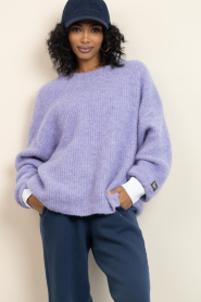American Vintage |  Oversized knitted sweater East | purple | Picture 2