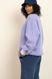 American Vintage |  Oversized knitted sweater East | purple | Picture 6