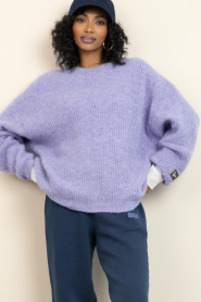 American Vintage |  Oversized knitted sweater East | purple | Picture 5