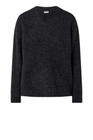 American Vintage |  Sweater with V-neck East | grey | Picture 1