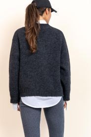 American Vintage |  Sweater with V-neck East | grey | Picture 8