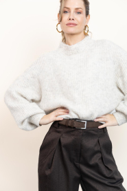 American Vintage |  Knitted sweater East | grey | Picture 4