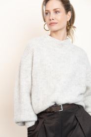 American Vintage |  Knitted sweater East | grey | Picture 5