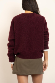 American Vintage |  Soft alpaca sweater Vitow | burgundy | Picture 6
