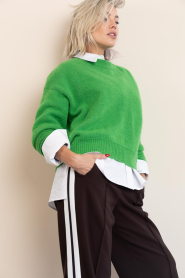 American Vintage |  Soft alpaca sweater Vitow | green | Picture 5