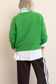 American Vintage |  Soft alpaca sweater Vitow | green | Picture 7