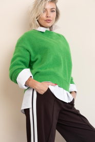 American Vintage |  Soft alpaca sweater Vitow | green | Picture 2