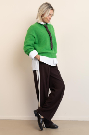 American Vintage |  Soft alpaca sweater Vitow | green | Picture 3