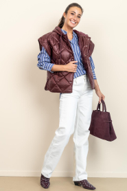Est'Seven |  Padded bodywarmer Noelle | burgundy | Picture 3
