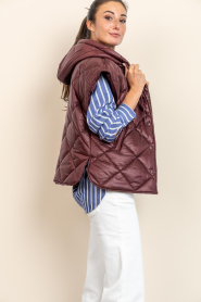 Est'Seven |  Padded bodywarmer Noelle | burgundy | Picture 6