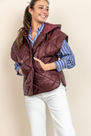 Est'Seven |  Padded bodywarmer Noelle | burgundy | Picture 7