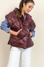 Est'Seven |  Padded bodywarmer Noelle | burgundy | Picture 8