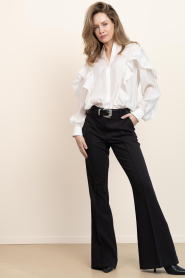 Aaiko |  Flared trousers Glenn | black | Picture 3