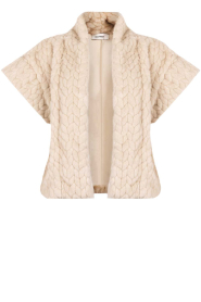 Aaiko |  Faux fur waistcoat Amala | natural | Picture 1