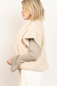 Aaiko |  Faux fur waistcoat Amala | natural | Picture 9