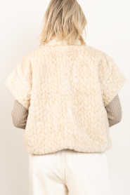 Aaiko |  Faux fur waistcoat Amala | natural | Picture 10