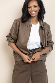 Aaiko |  Cropped jacket Ravi | dark green | Picture 7