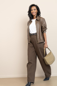 Aaiko |  Cropped jacket Ravi | dark green | Picture 8