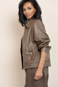 Aaiko |  Cropped jacket Ravi | dark green | Picture 10