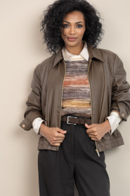 Aaiko |  Cropped jacket Ravi | dark green | Picture 2