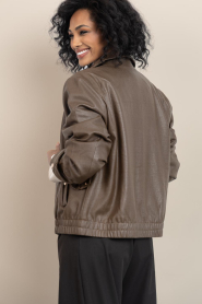 Aaiko |  Cropped jacket Ravi | dark green | Picture 6