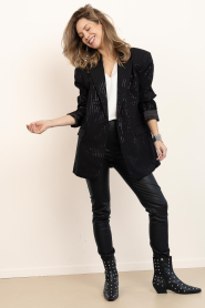 Aaiko |  Blazer with sequins Kendal | black | Picture 3