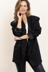 Aaiko |  Blazer with sequins Kendal | black | Picture 6