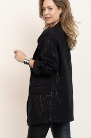 Aaiko |  Blazer with sequins Kendal | black | Picture 9