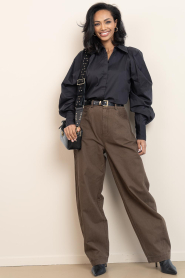 Aaiko |  Barrel jeans Quinn | dark green | Picture 5