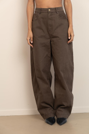 Aaiko |  Barrel jeans Quinn | dark green | Picture 7