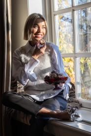 Aaiko |  Spencer with rhinestones Lena | natural | Picture 2