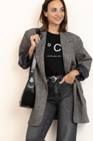 Co'Couture |  T-shirt with print Coco | black | Picture 2