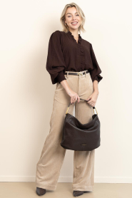 Co'Couture |  Corduroy trousers Daisy | beige | Picture 4