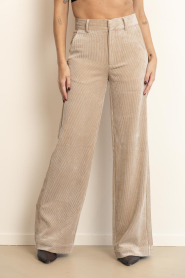Co'Couture |  Corduroy trousers Daisy | beige | Picture 5