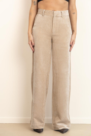 Co'Couture |  Corduroy trousers Daisy | beige | Picture 6