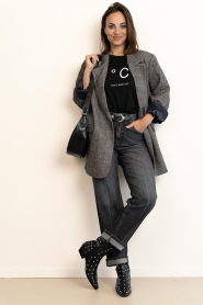 Co'Couture |  Straight leg jeans Femme | dark grey | Picture 4