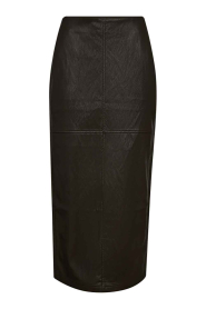 Co'Couture |  Faux leather pencil skirt Gitt | black | Picture 1