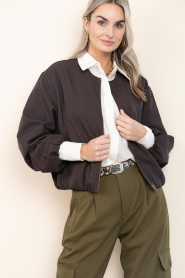 Co'Couture | Ballon bomberjas Luna | bruin | Afbeelding 4