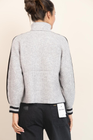 Co'Couture |  Soft sweater with turtleneck Row | grey | Picture 9