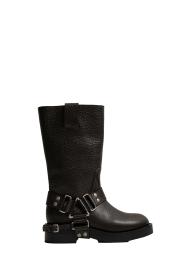 Posa |  Boots with silver colored details Tora | brown | Picture 1